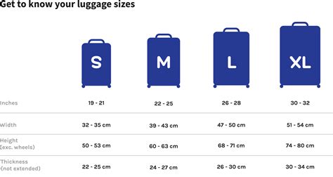 checked suitcase size chart.